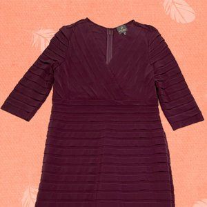 Adrianna Papell size 12, plum, day dress